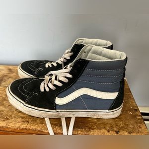 Black and Blue Vans